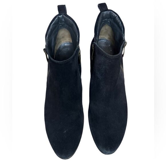 Paul Green Black Suede Jillian Ankle Booties - Picture 4 of 13